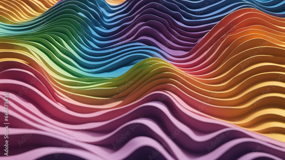 Obraz premium abstract colorful background with waves