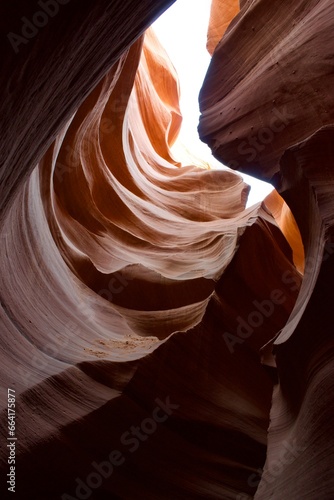 lower antelope canyon rock formation from erosion