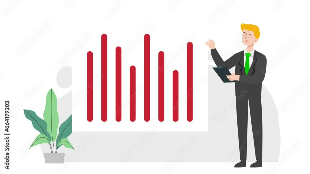 Man doing analysis illustration design Man doing analysis illustration design