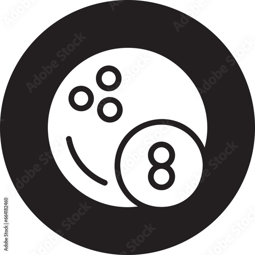 bowling ball glyph icon