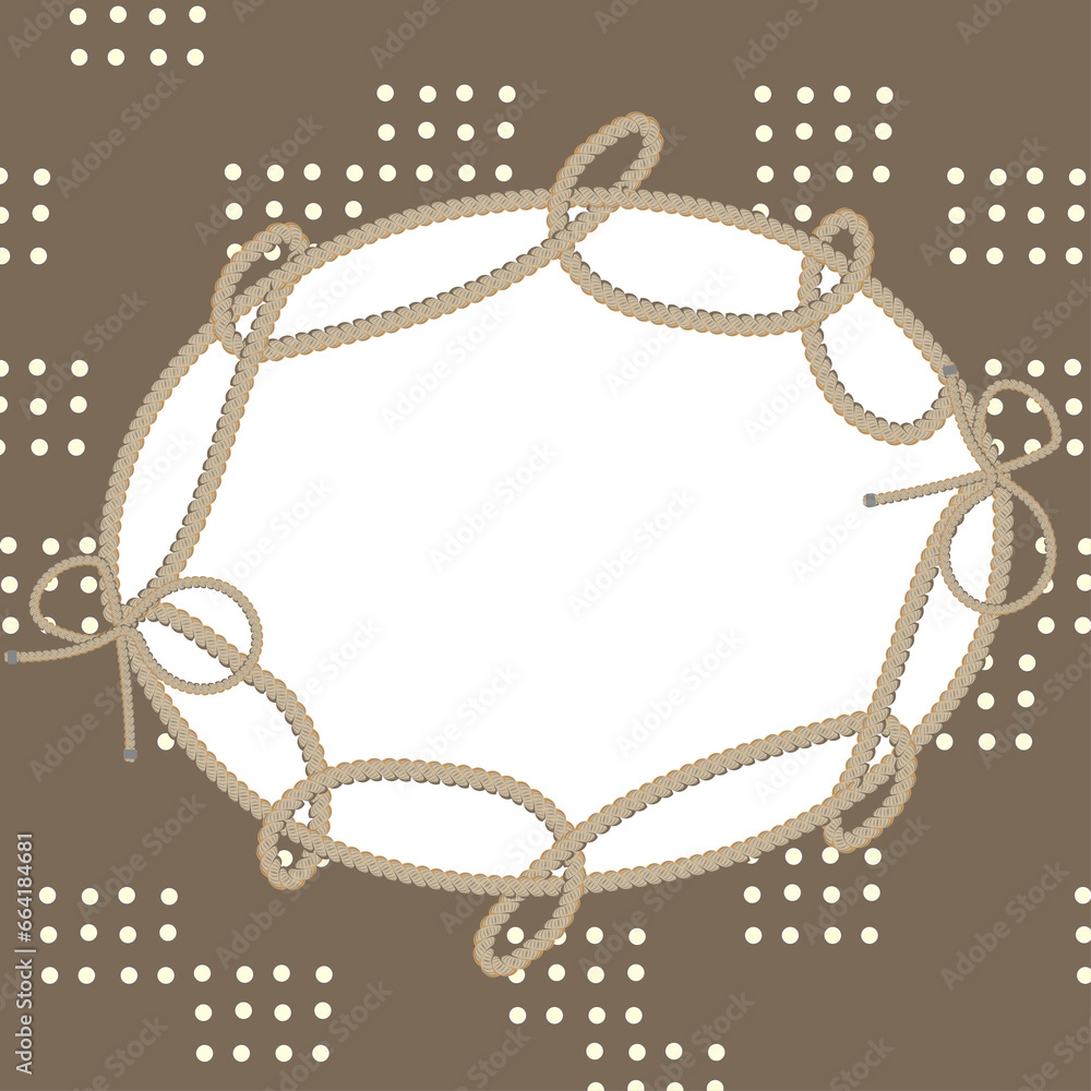 Abstract twine pattern on frame. Abstract twine pattern on frame.