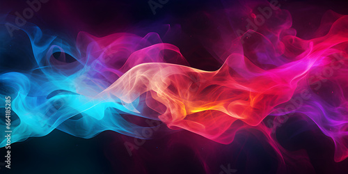 abstract glowing plasma art background banner