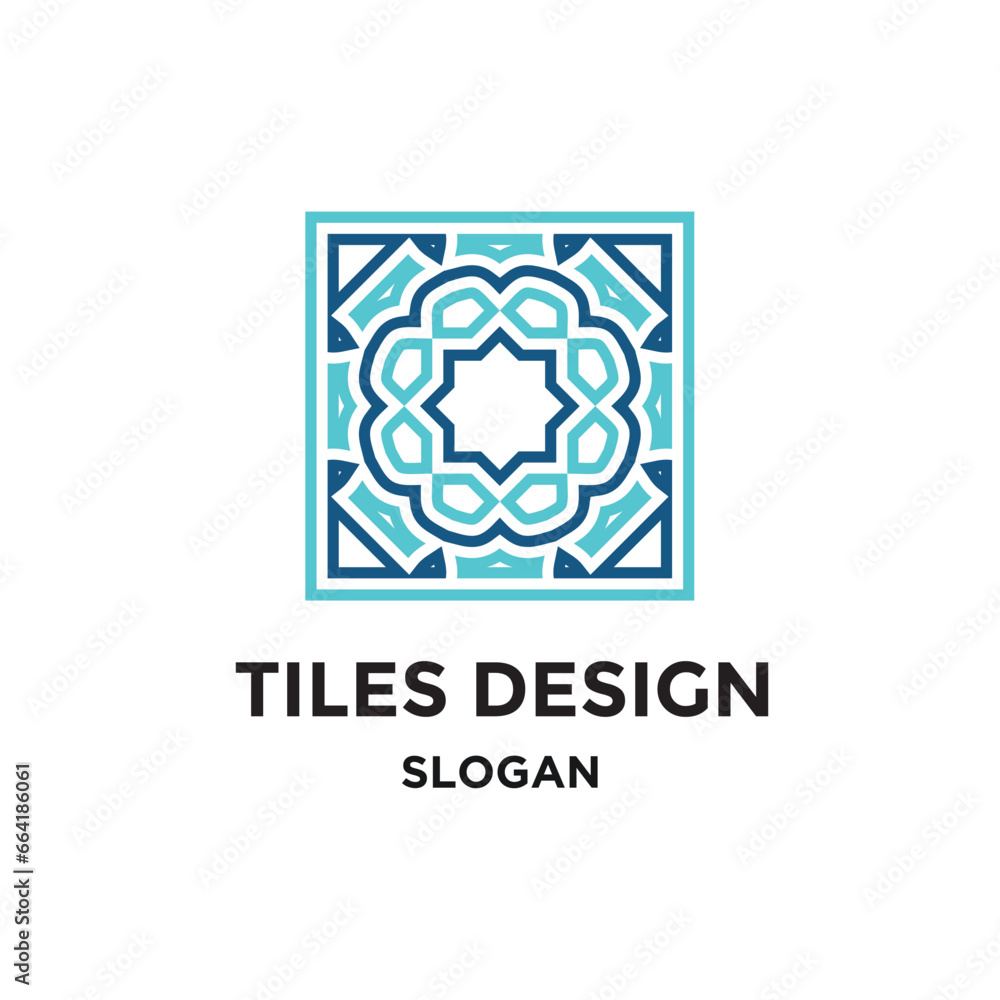 Fototapeta premium Abstract ornament template illustration vector design