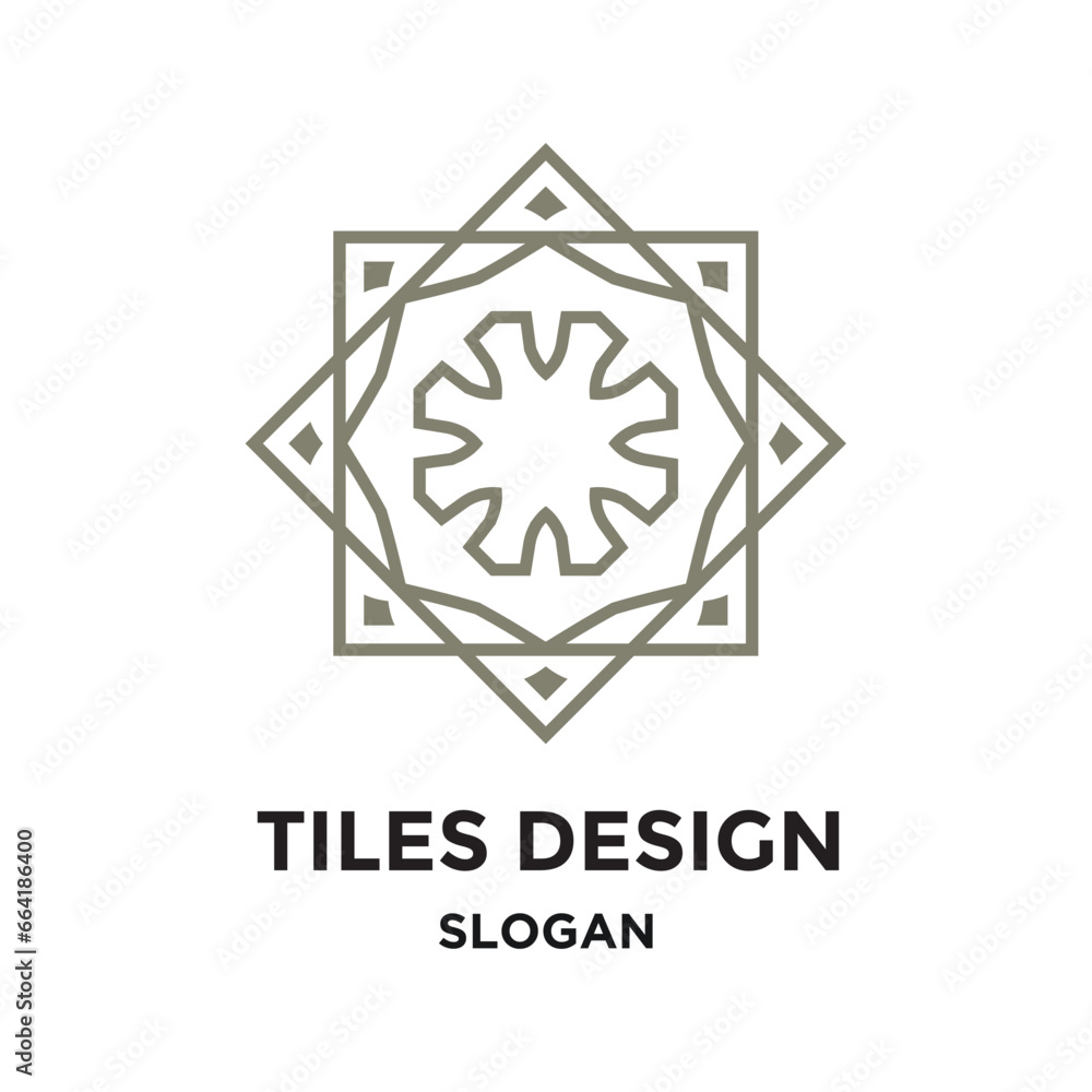 Abstract ornament template illustration vector design Abstract ornament template illustration vector design