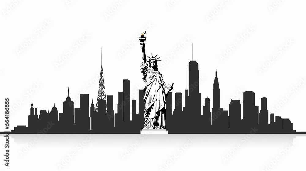 New York City Skyline Horizontal Banner