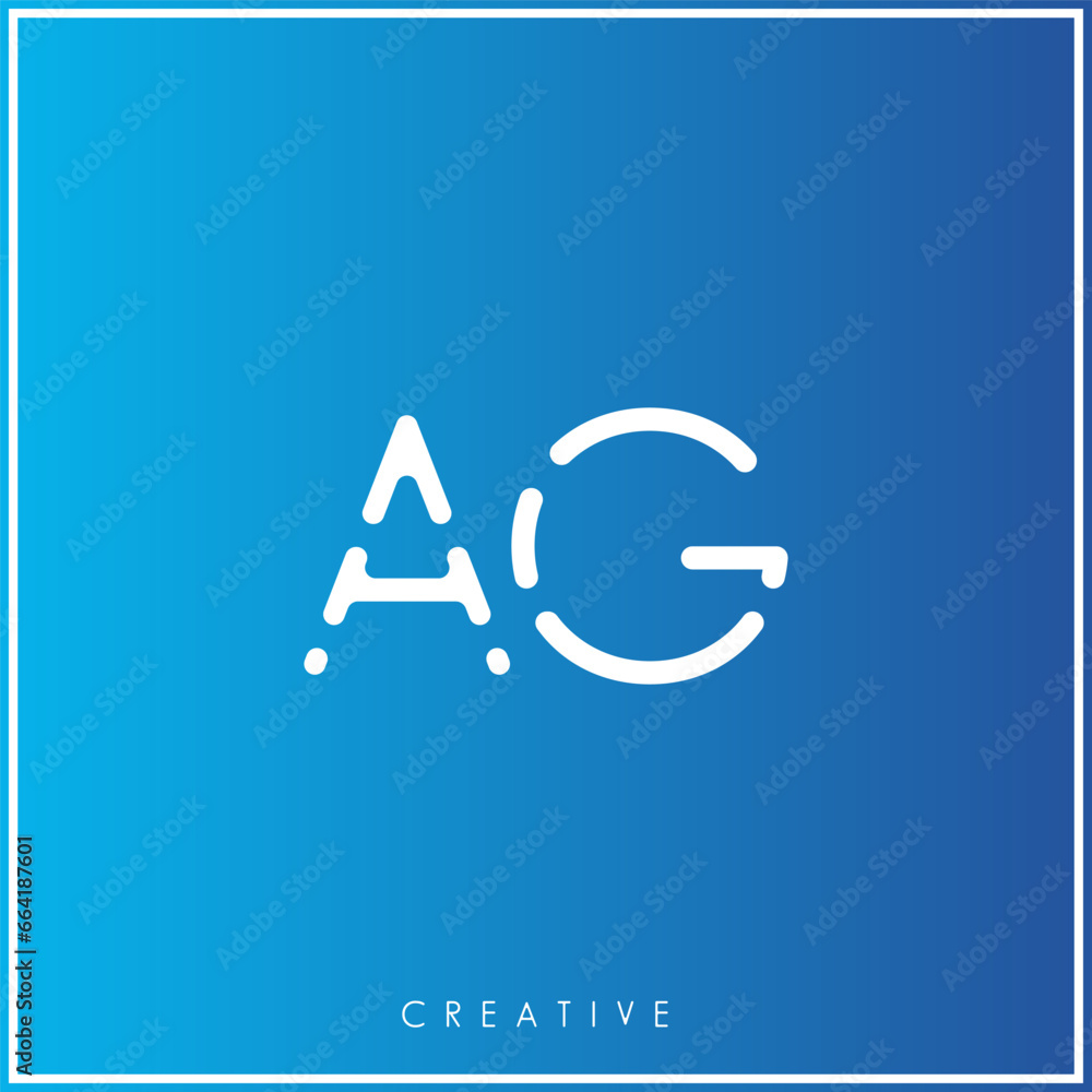 AG Creative latter logo design Premium Vector. Creative Logo. Vector Illustration logo. letters Logo. AG Creative latter logo design Premium Vector. Creative Logo. Vector Illustration logo. letters Logo.