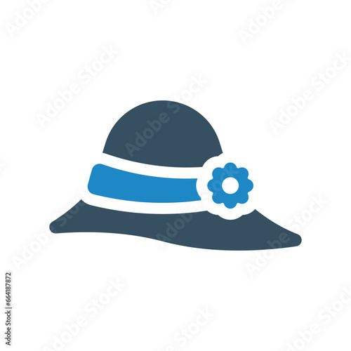 beach hat icon vector illustration