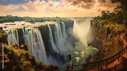 Victoria Falls Africa Panorama photo