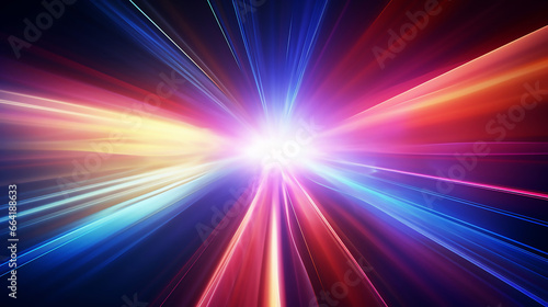 Fantastic Abstract Light Speed Motion Background Fast Internet