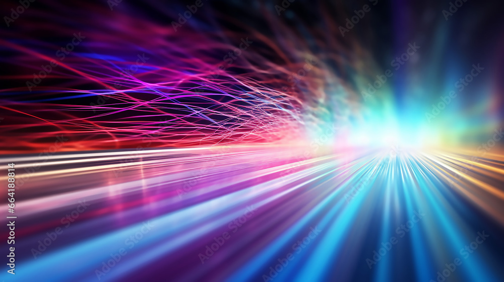 Fantastic High Speed Fiber Optic Internet Concept Fast Internet