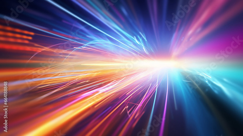 Abstract High Speed Fiber Optic Internet Concept Fast Internet