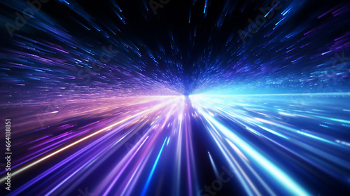 Futuristic High Speed Fiber Optic Internet Concept Fast Internet