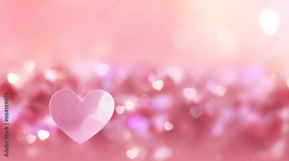 Blur Heart Pink Background Beautiful Romantic Glitter Blur Heart Pink Background Beautiful Romantic Glitter
