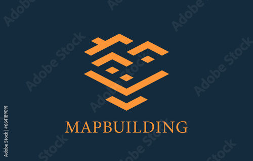 residence logo geometric real estate agency and construction