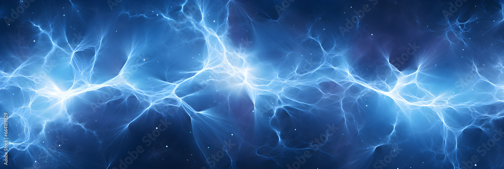abstract bolt of electricity background art banner - obrazy, fototapety, plakaty 