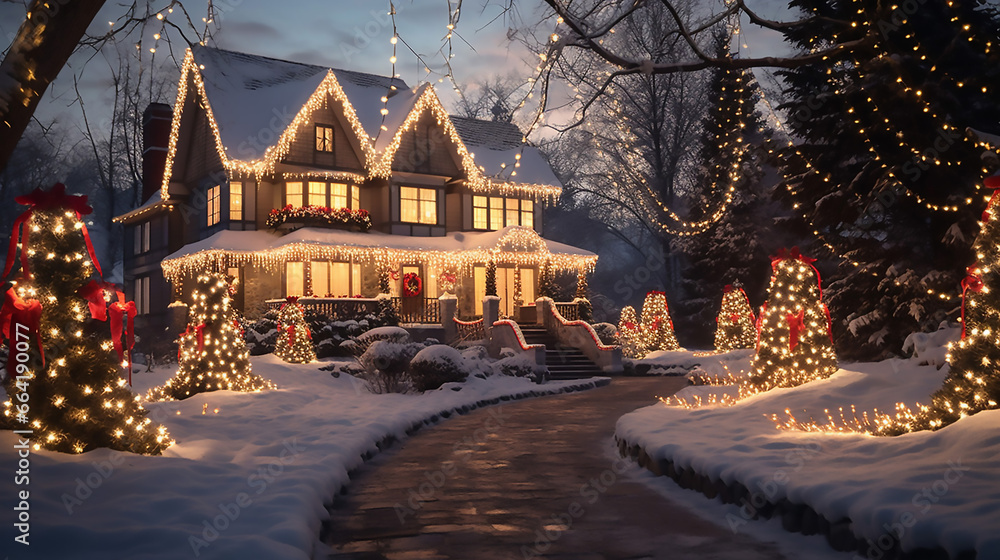 Fototapeta premium Art Christmas Holiday Light