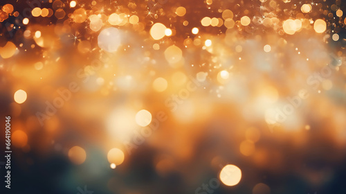 Amazing Abstract Christmas Light Bokeh and Vintage Blurry © BornHappy