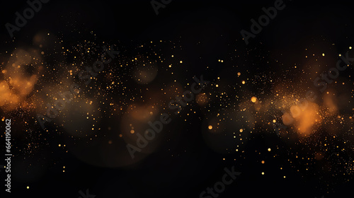 Fantastic Abstract Magical Light Effect with Golden
