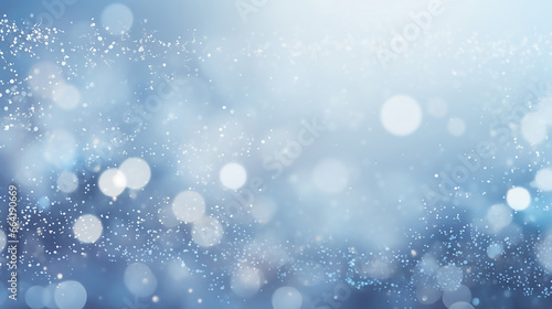 Fantastic Winter Light Background with Sparkle