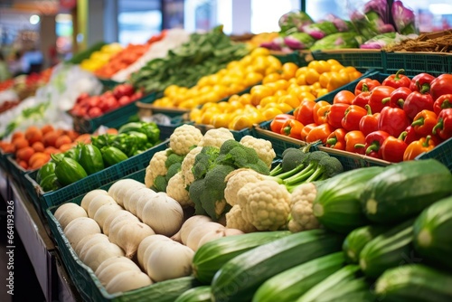 Fruits and Vegetables at City Market.