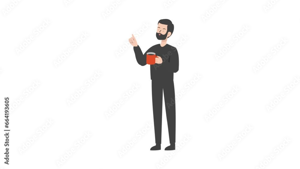One of the speakers was standing and making gestures. One of the speakers was standing and making gestures.