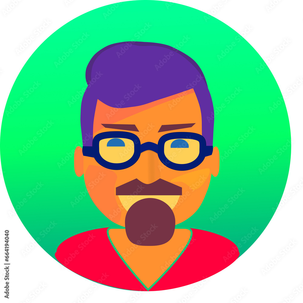 man with glasses and mustache