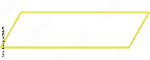 parallelogram shape, the frame of banner, text bubble