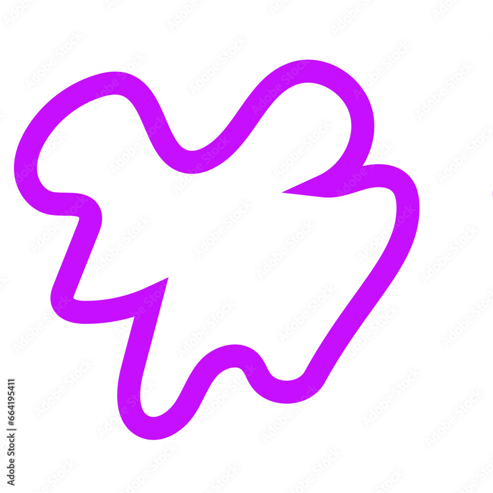 Purple outline abstract shapes vector Purple outline abstract shapes vector