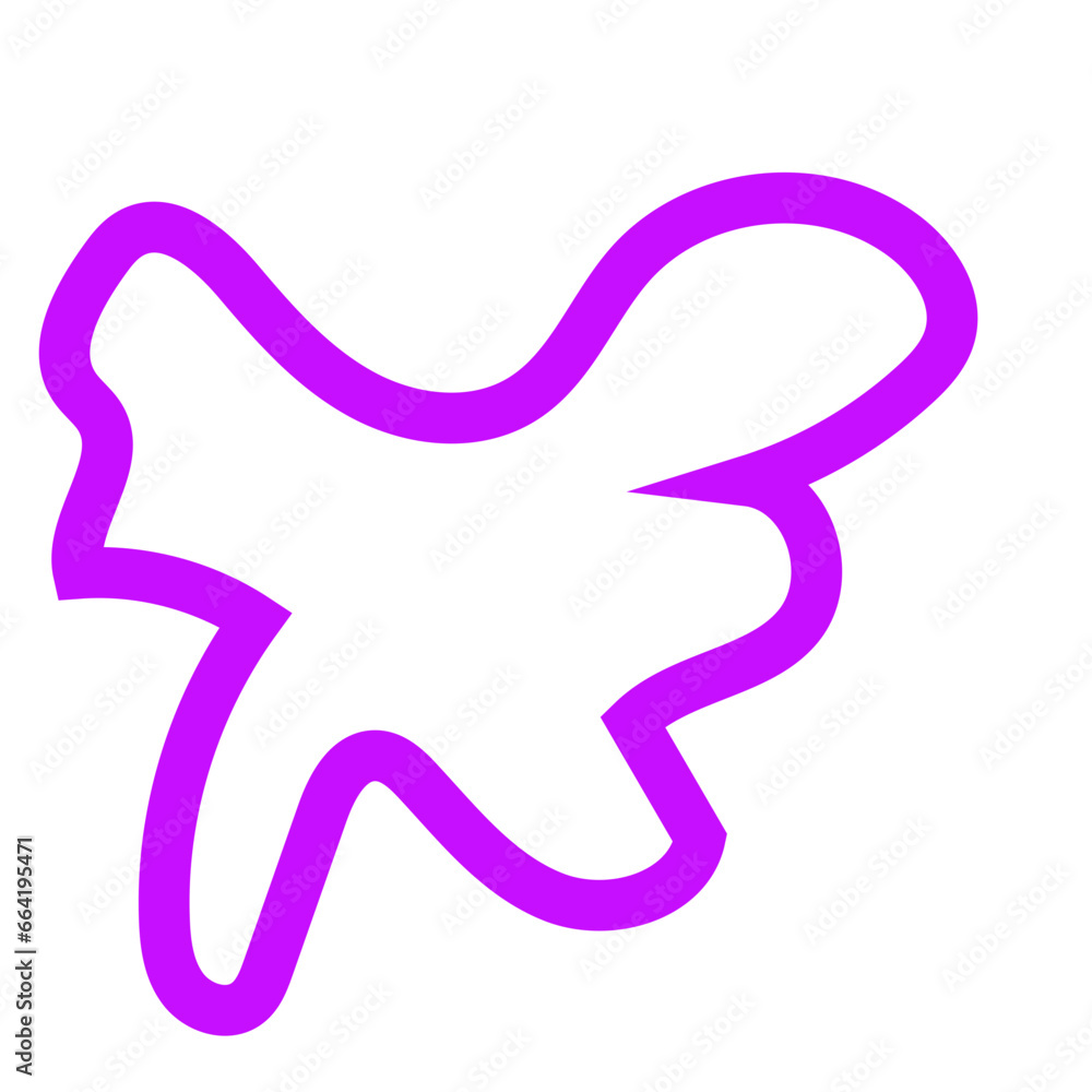Purple outline abstract shapes vector Purple outline abstract shapes vector