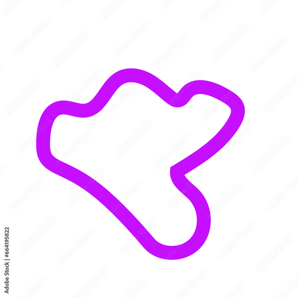 Purple outline abstract shapes vector Purple outline abstract shapes vector