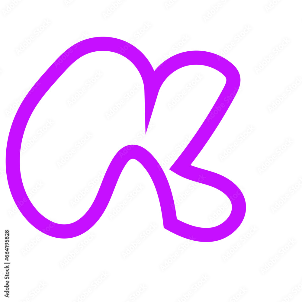 Purple outline abstract shapes vector Purple outline abstract shapes vector