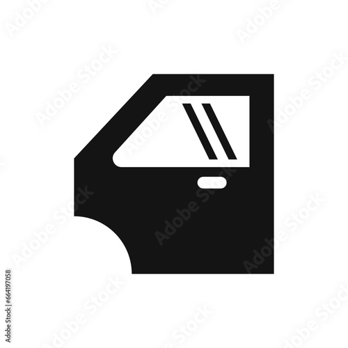 Car Door Icon, Auto Repair Vector Design