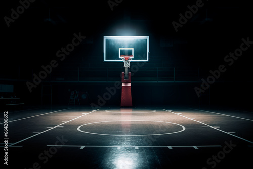 Basketball court at night © Uliana
