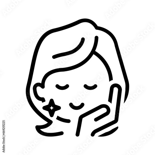 Black line icon for Glow