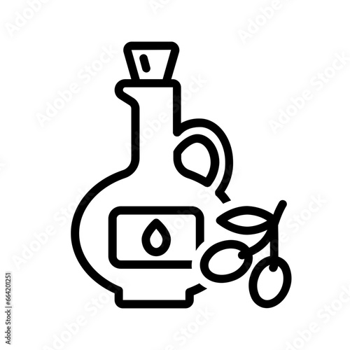 Black line icon for Oil