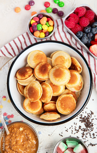 Small American pancakes.