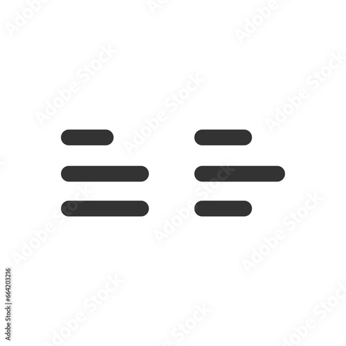 hamburger menu Icon in trendy flat style, for your web site design, app, UI/UX. Vector illustration, EPS10