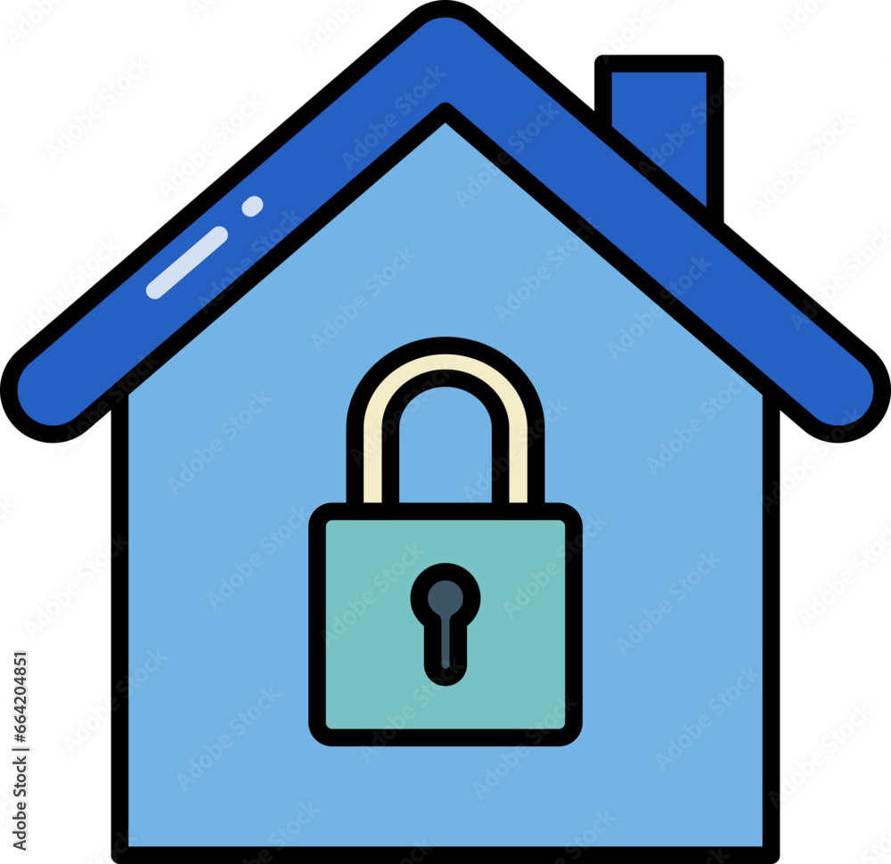 Home security icon Home security icon