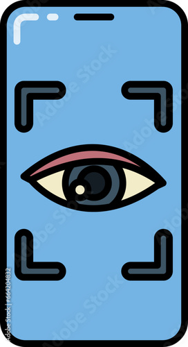 Eye recognition icon
