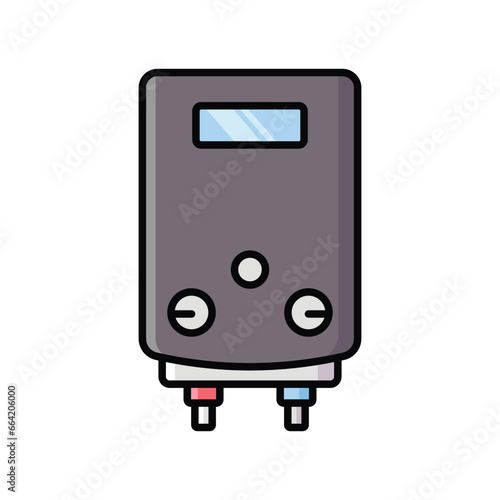 water heater icon vector design template simple and clean