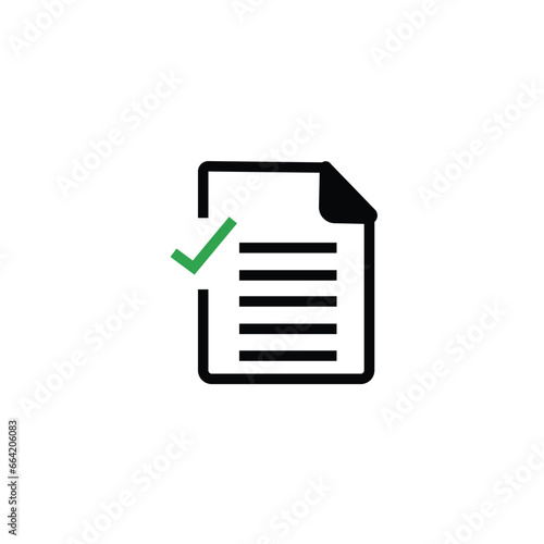 Check List Flat Icon. Vector illustration