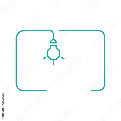 do you know by hanging light bulbs. Flat stroke trendy modern minimal graphic logo