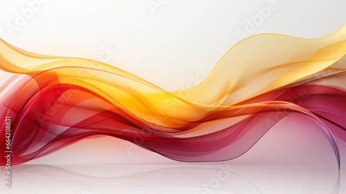 yellow and red curve frame template on white background © Basit