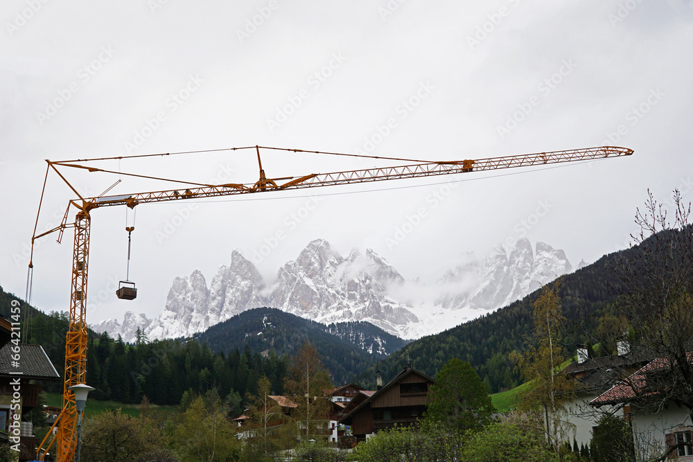 Landscape of Santa Maddalena and exterior village buildings at Val di Funes, land of the pale mountains and beautiful valley in the Dolomites also one of UNESCO World Heritage site- South Tyrol, Italy Landscape of Santa Maddalena and exterior village buildings at Val di Funes, land of the pale mountains and beautiful valley in the Dolomites also one of UNESCO World Heritage site- South Tyrol, Italy
