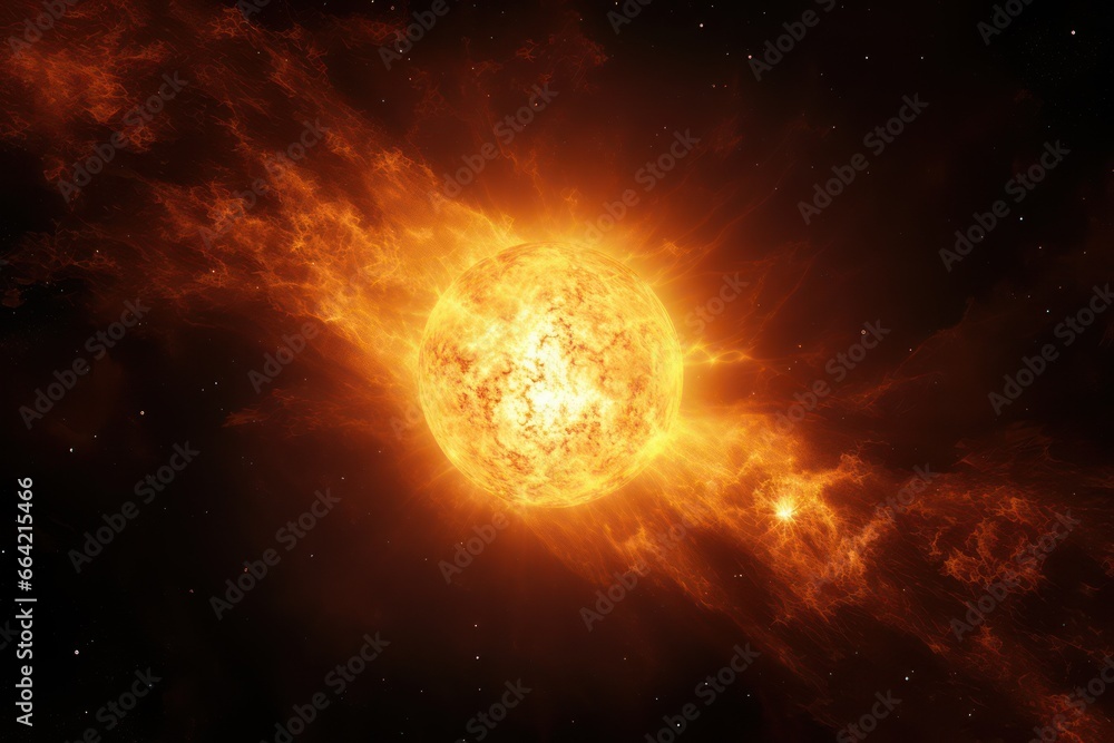 Photo of a sun in outerspace Photo of a sun in outerspace