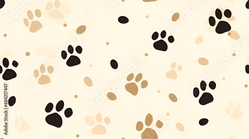 Animal Footprint Pattern Images | generative ai