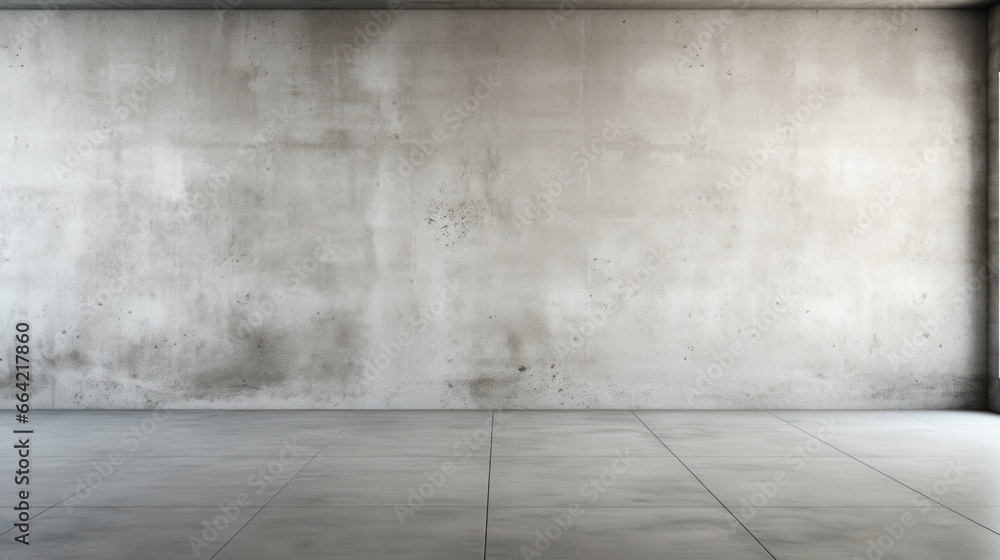 A seamless blend of a textured concrete wall and floor creates a harmonious backdrop A seamless blend of a textured concrete wall and floor creates a harmonious backdrop