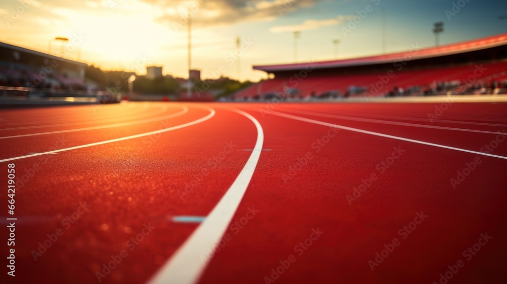 An all-weather running track awaits athletes An all-weather running track awaits athletes