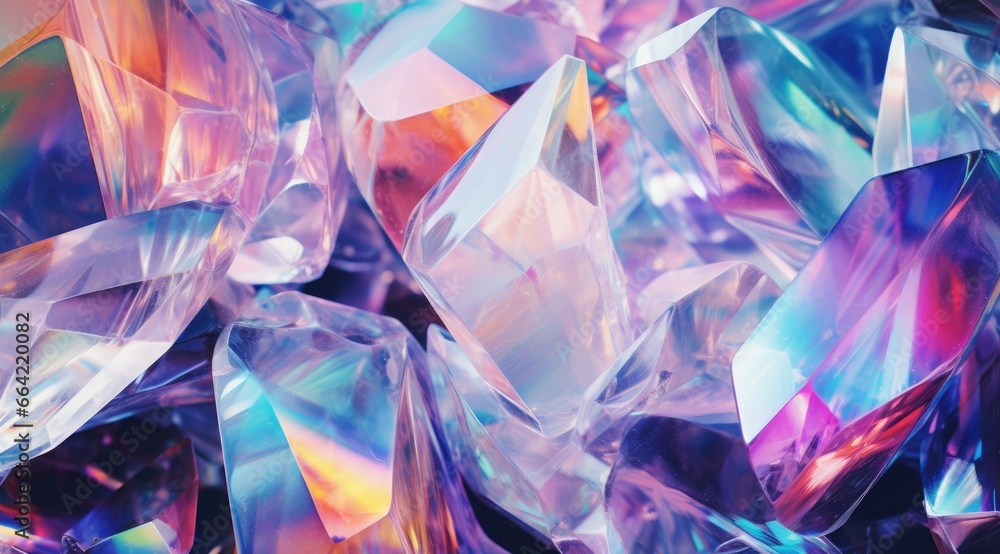 Abstract rainbow crystal background. Gem stone rock crystal texture Abstract rainbow crystal background. Gem stone rock crystal texture