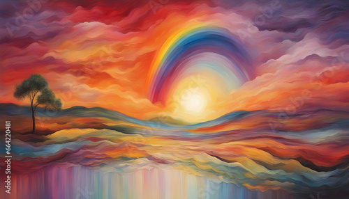 Rainbow Enlightenment. Escape to Reality series. photo